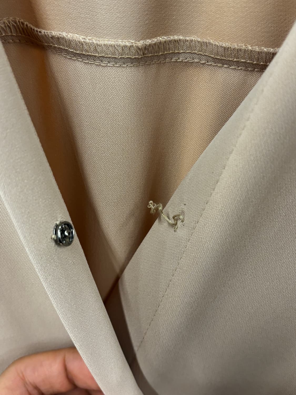 라메레이 베이지 랩 스타일 롱 원피스 S 상품이미지5