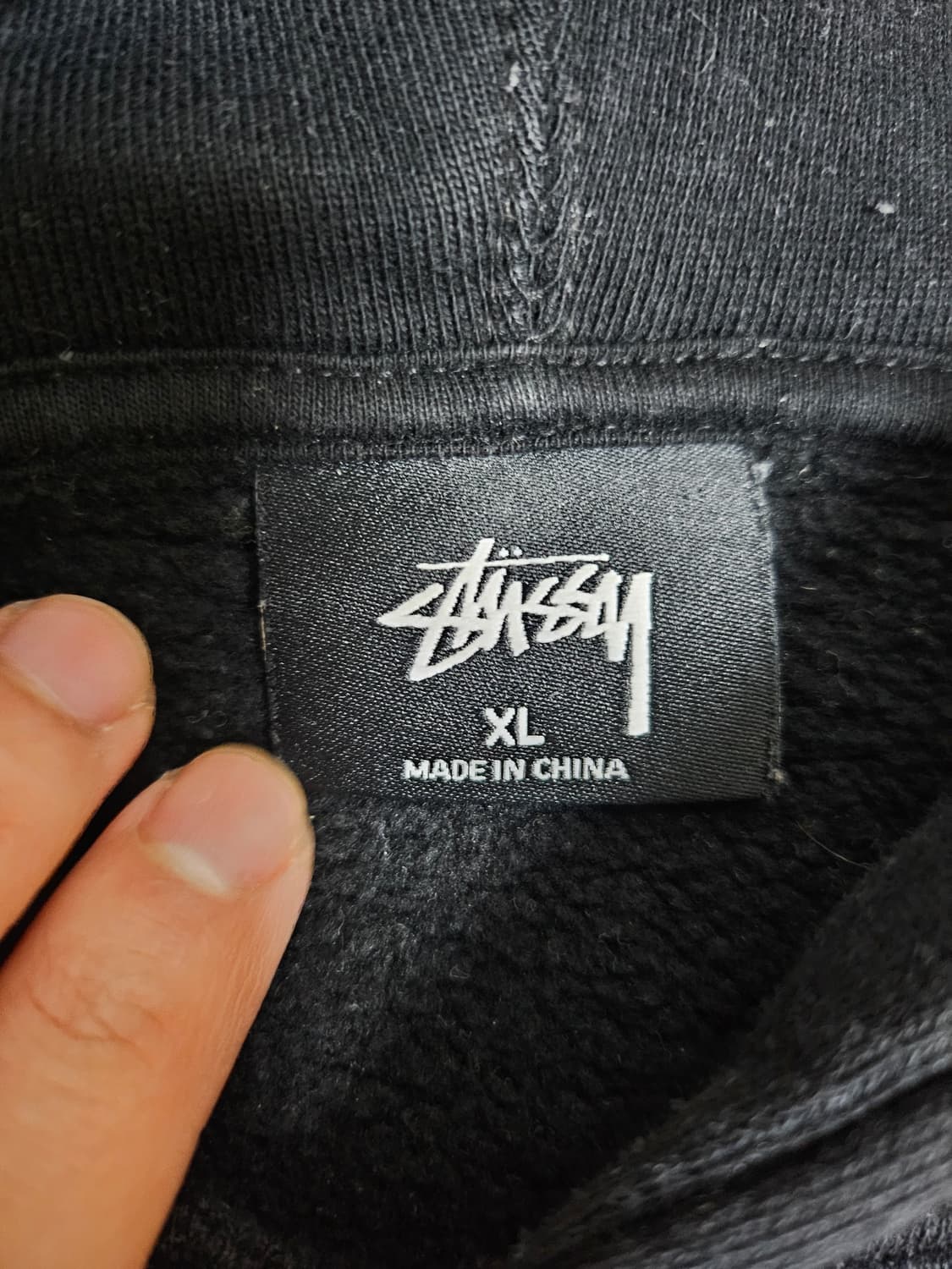 (홍대 하이츠스토어 구매) 스투시 베이직 기모 후드티 XL 상품이미지3