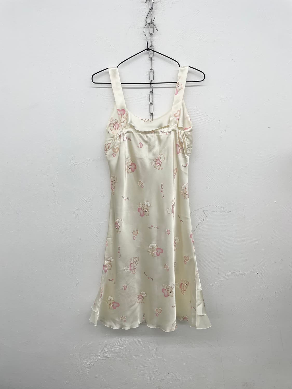 키치 베어 새틴 프릴 슬립 상품이미지6