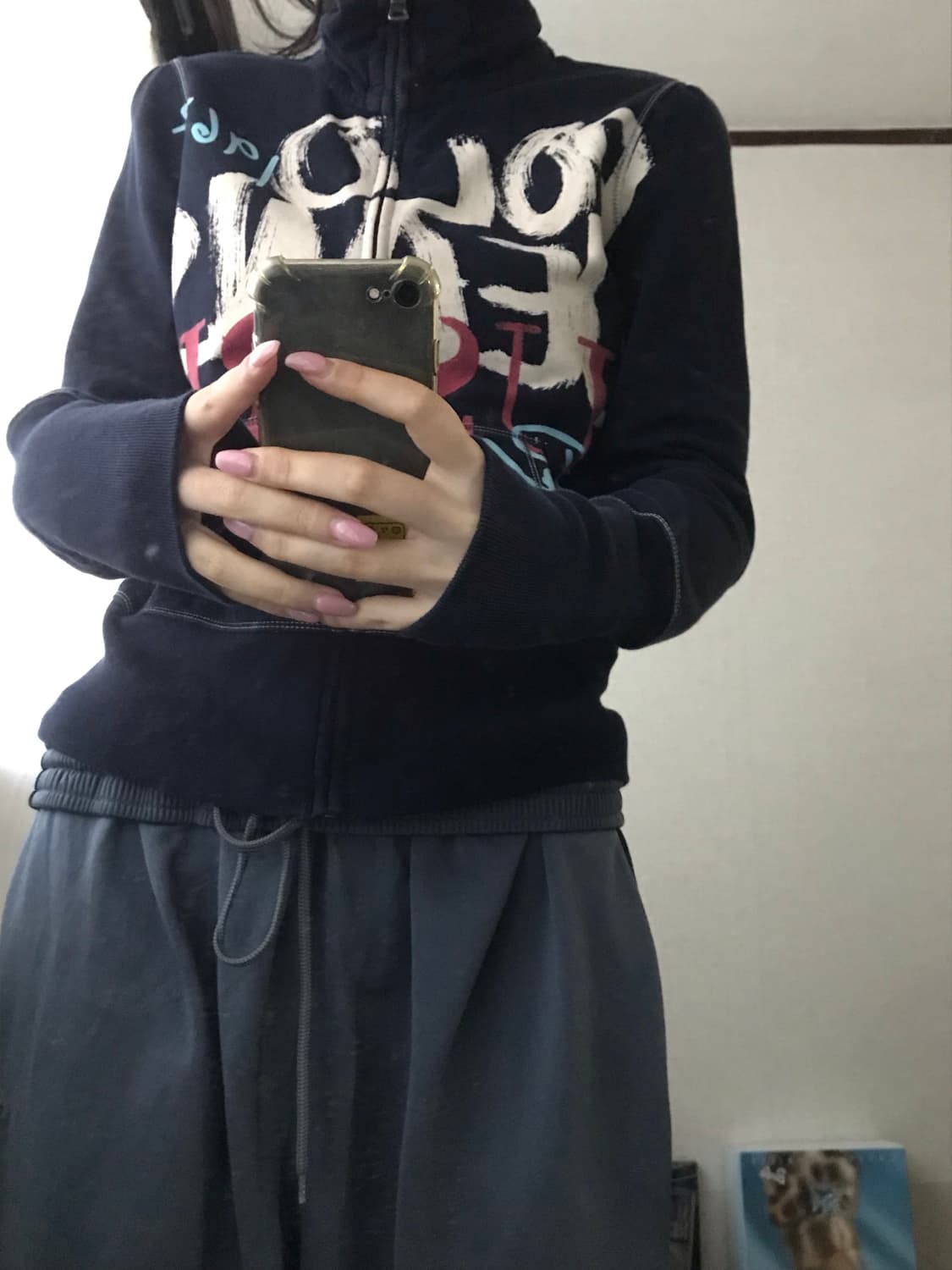 폴로 진스 레터링 딱붙핏 집업 상품이미지2