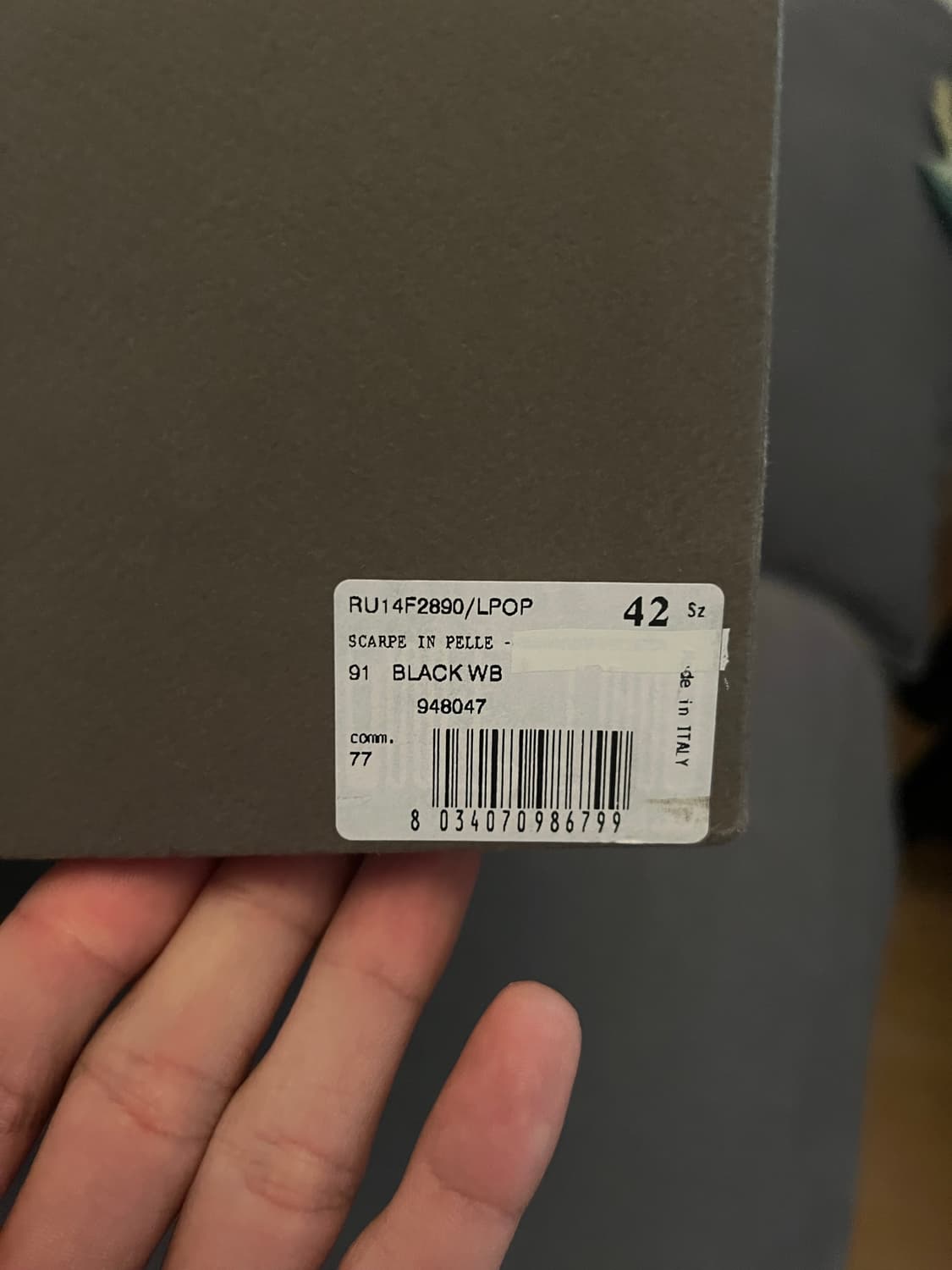 Rick Owen’s Lpo 레더 하이탑 42  상품이미지6