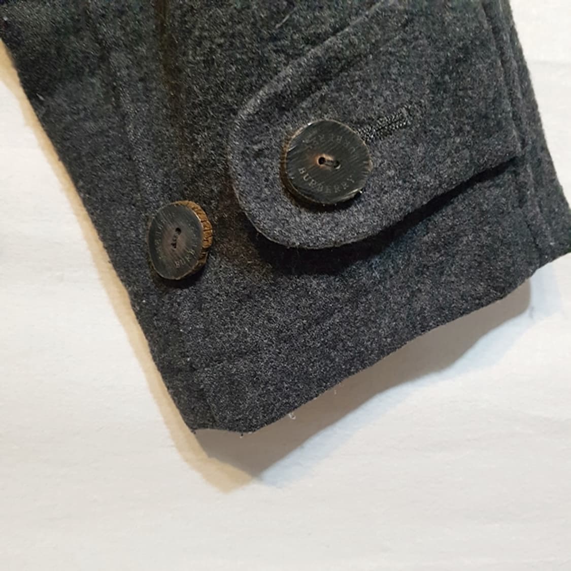 BURBERRY 버버리 런던 더플 코트 차콜 상품이미지7