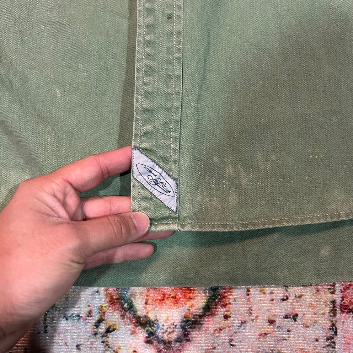 [2XL] 00s 리바이스 그린 워크셔츠 상품이미지5