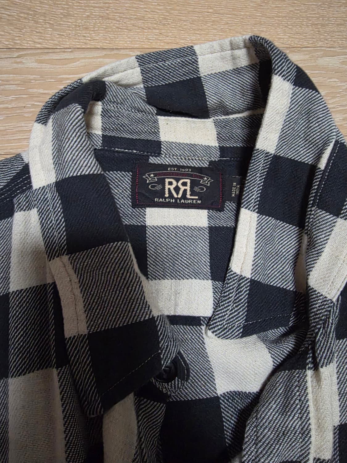 더블알엘 버팔로 체크 트윌 셔츠 XL 상품이미지2