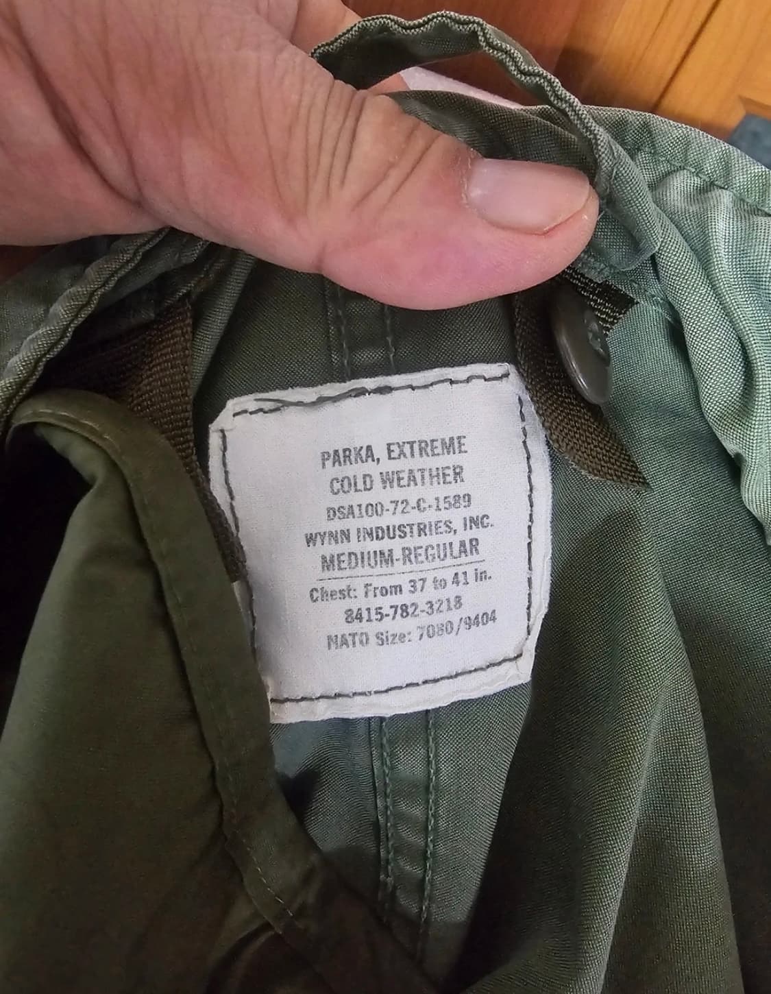 70s 오리지널  미군용  Wynn Industries m65 피쉬테일 상품이미지5