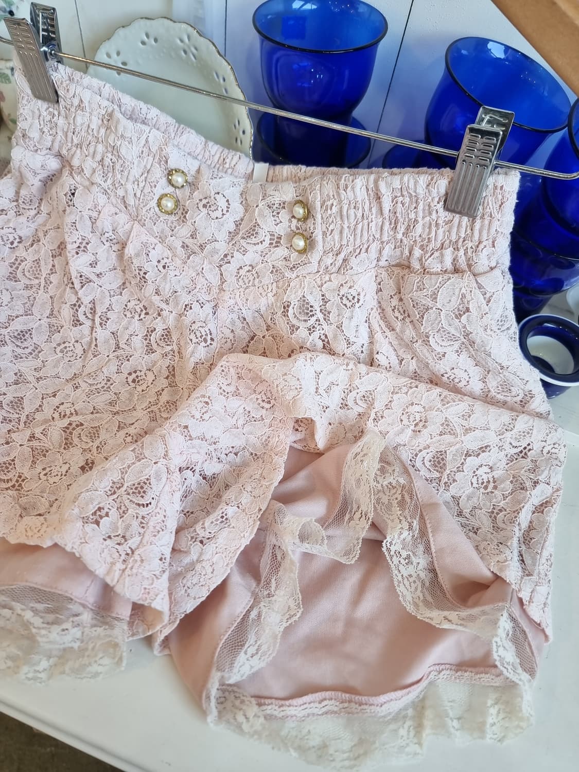 레이스 레이어드 팬츠 (핑크) 상품이미지6