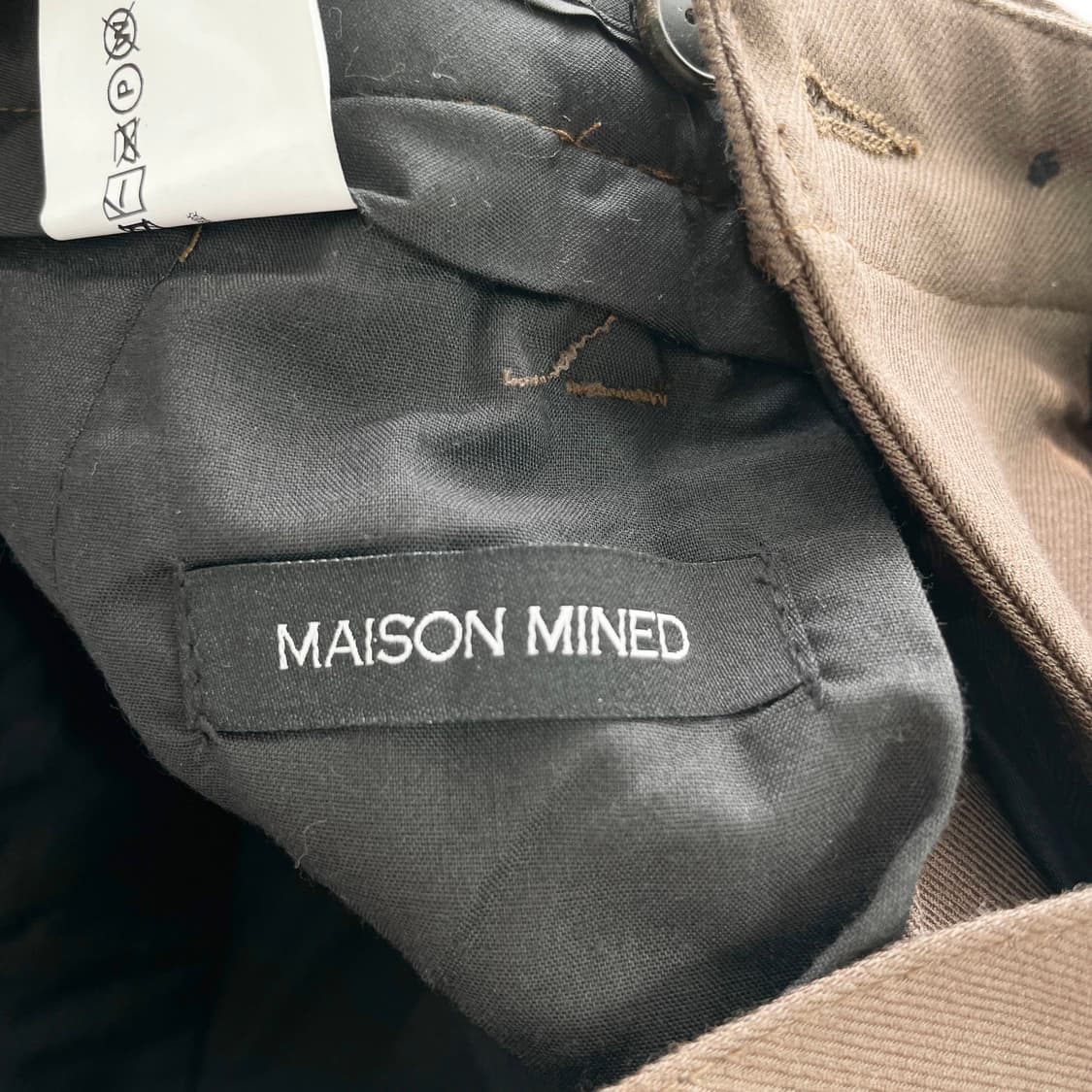 C1 메종미네드(MAISON MINED) 투턱 와이드 슬랙스 34사이즈 상품이미지4