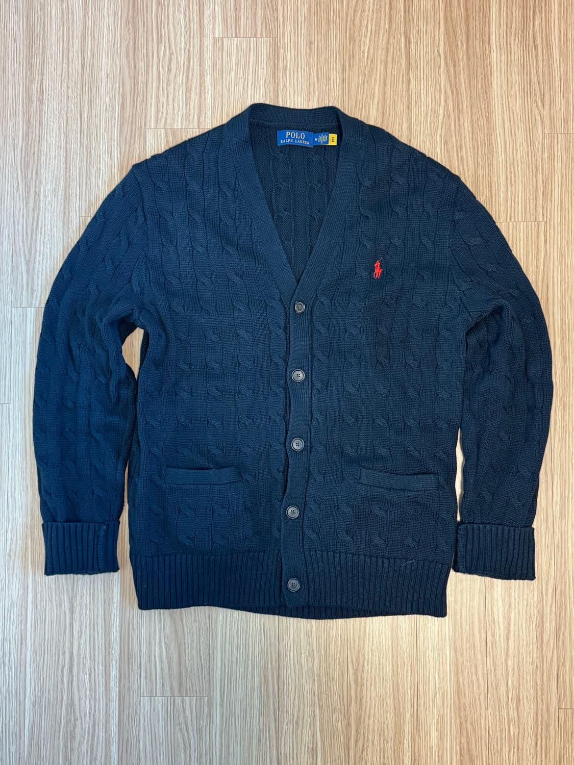 [남성 M] 폴로 랄프로렌 케이블 가디건 네이비 상품이미지1
