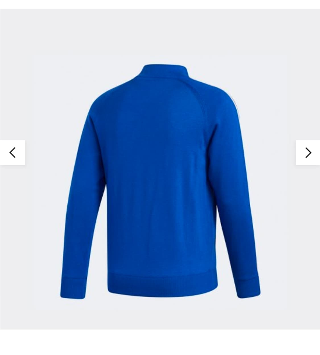 XL) 아디다스 골프 블루 삼선 니트 가디건 자켓 상품이미지2