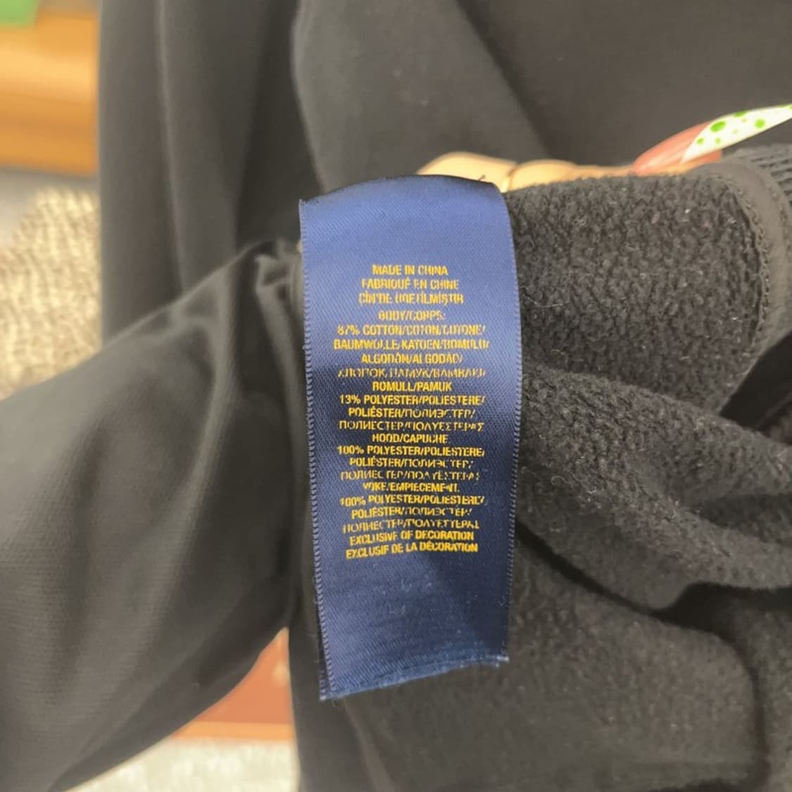 폴로 랄프로렌 스트릿 펑크 퀄팅 기모 후드집업 95 C09148 상품이미지6