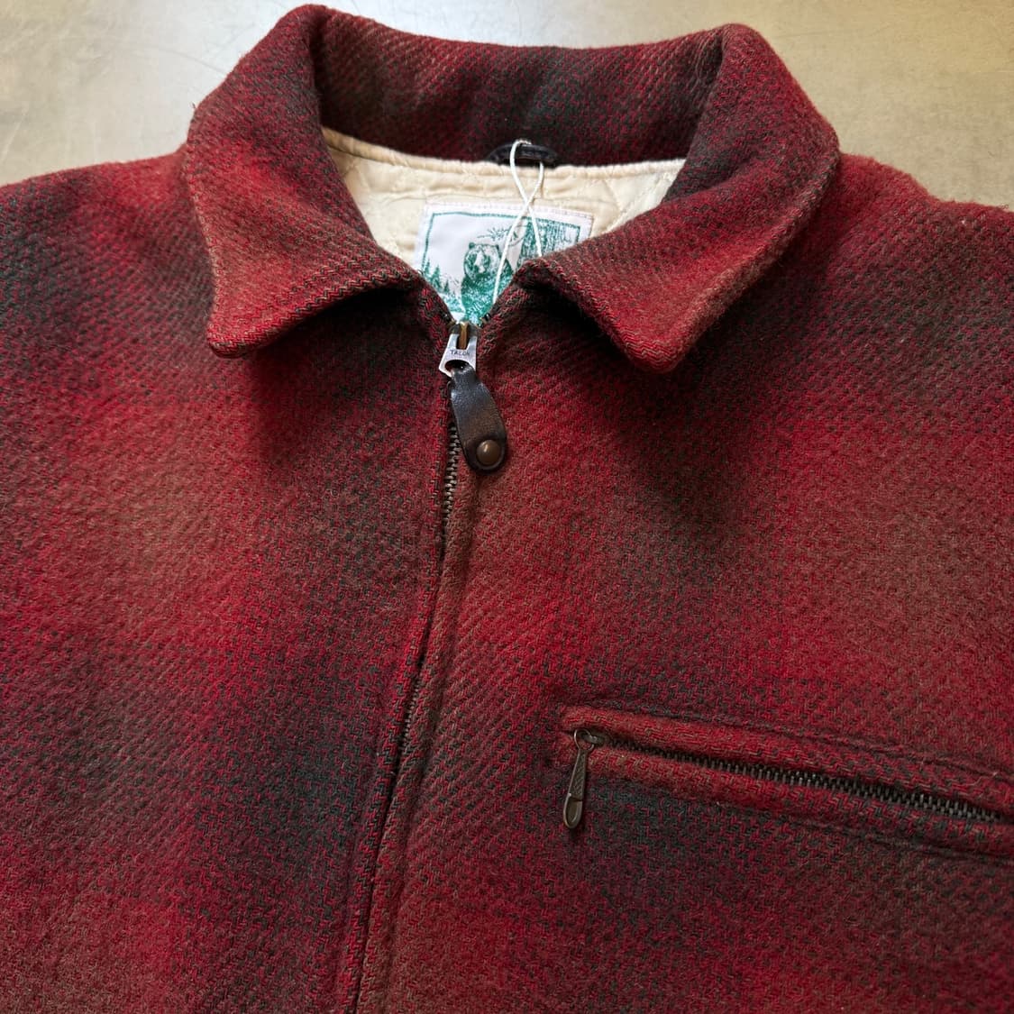 80S USA 골든베어 울 스포츠 자켓  L ~ XL 상품이미지2
