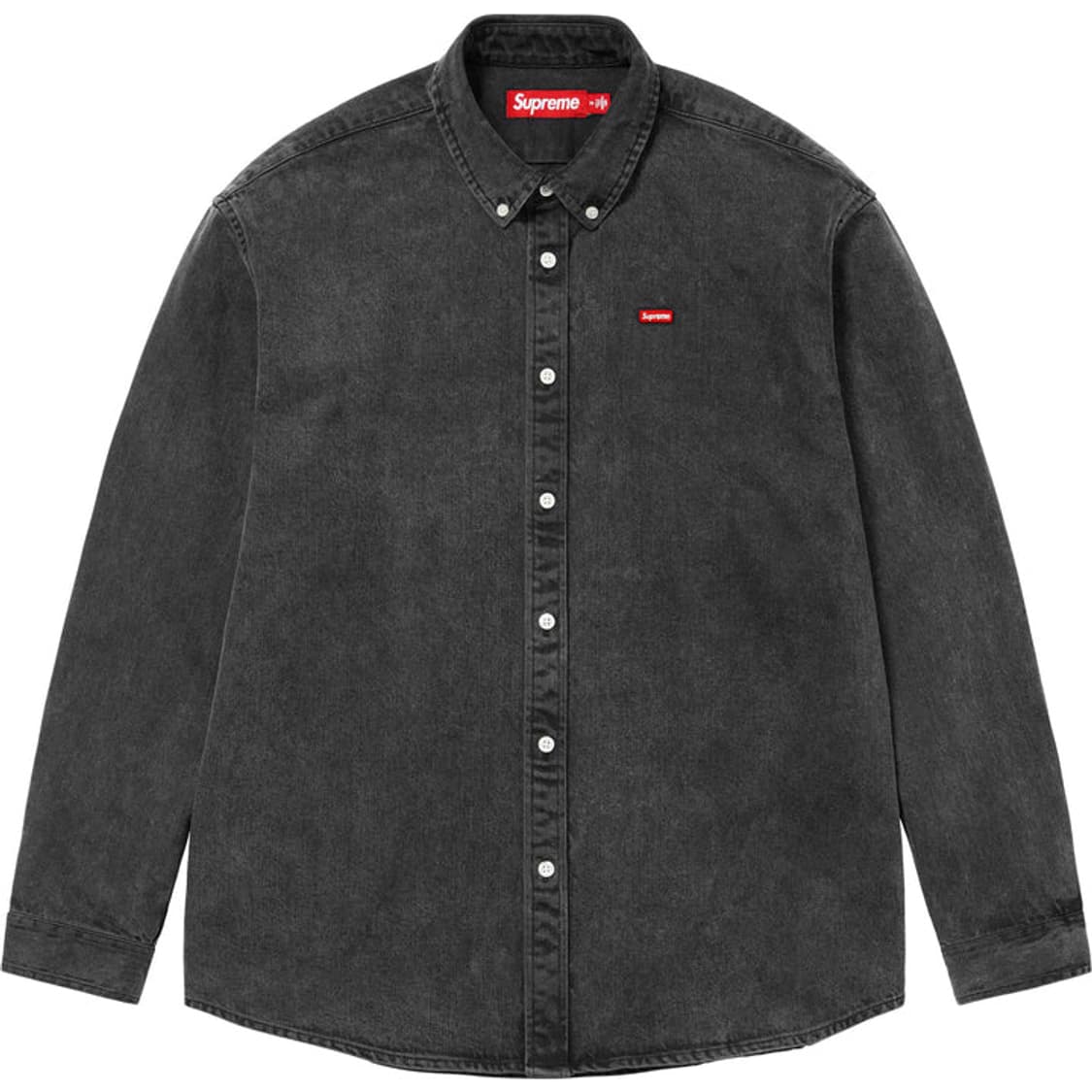 [M] 슈프림 (Supreme) 스몰 박스 셔츠 워시드 블랙 상품이미지1