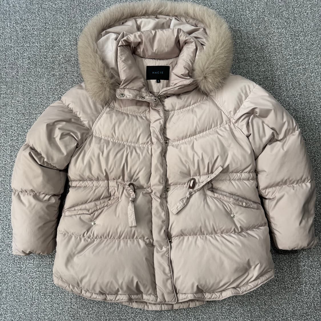 하시에 폭스퍼 다운 패딩 상품이미지1