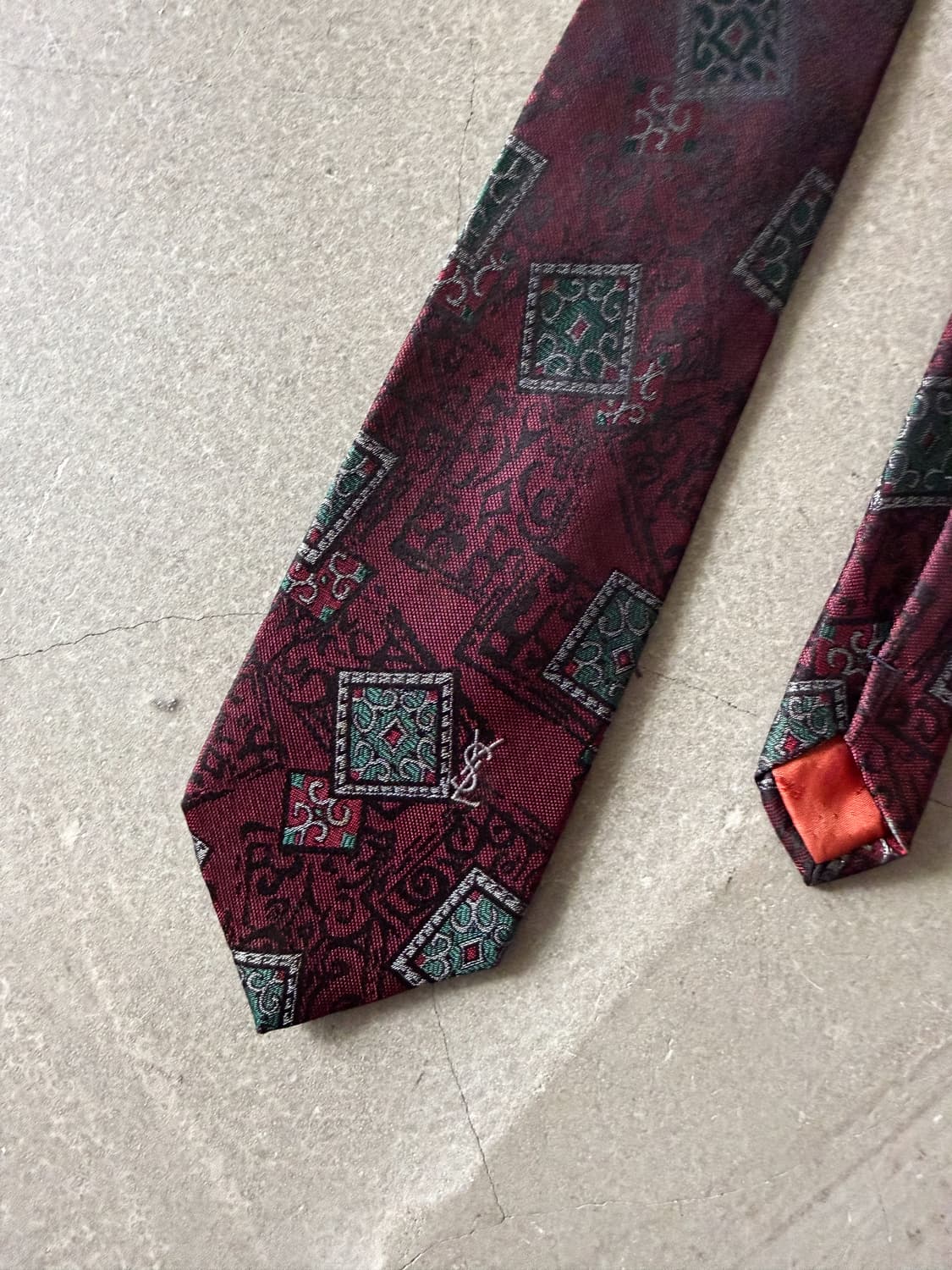 90s Yves Saint Laurent Silk Tie 상품이미지2