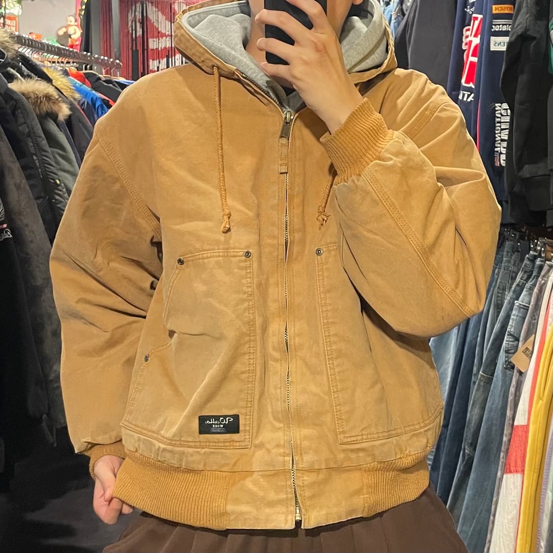 [IM] VTG 빈티지 베이지 후드워크자켓  상품이미지2