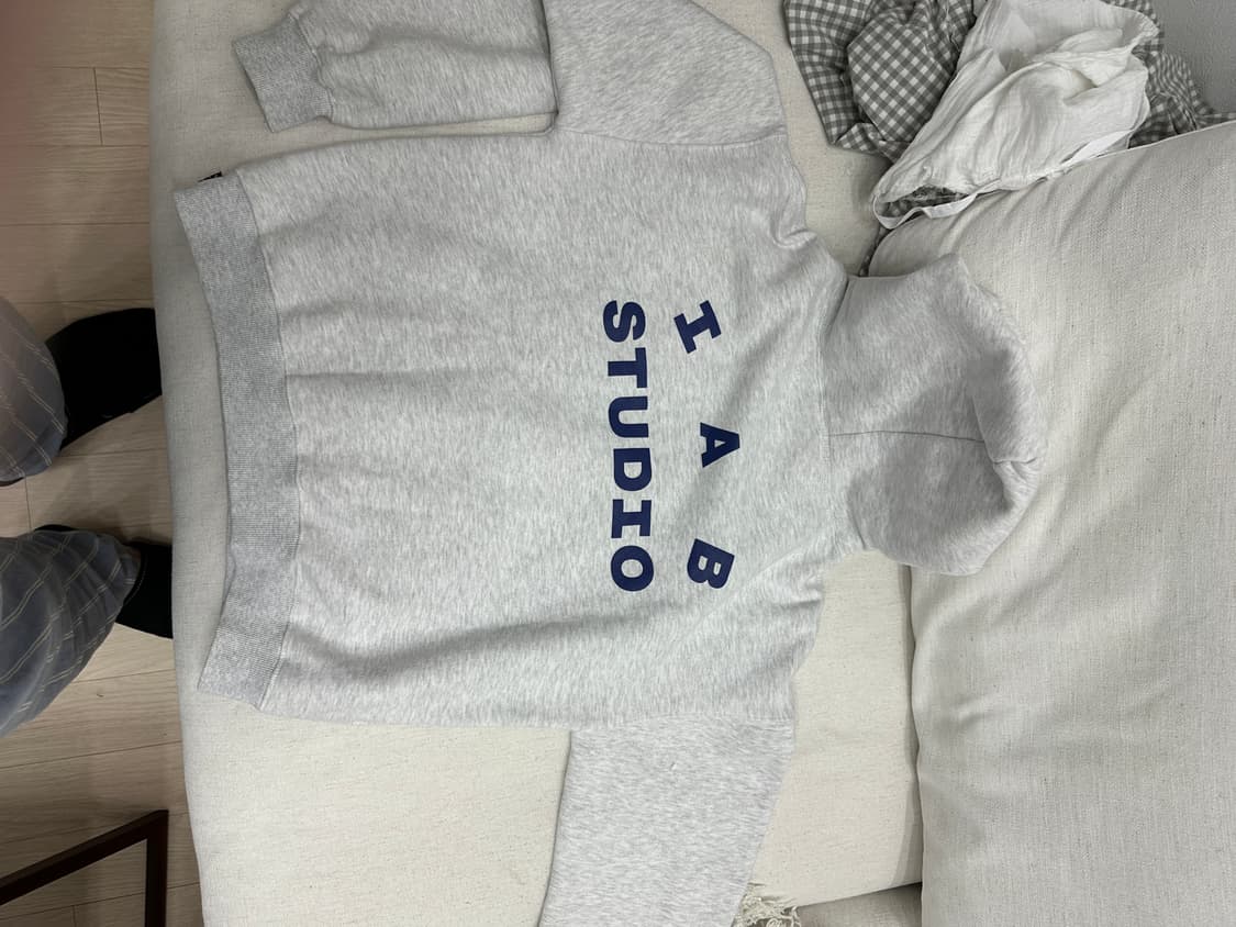 아이앱 IAB 후드티 라이트그레이 초판 M 상품이미지6