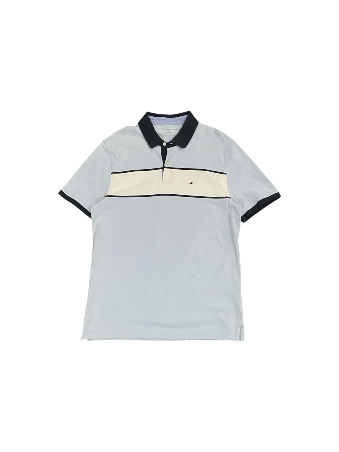 Tommy hilfiger 소다 네이비 컬러블록 반팔 티셔츠 상품이미지1