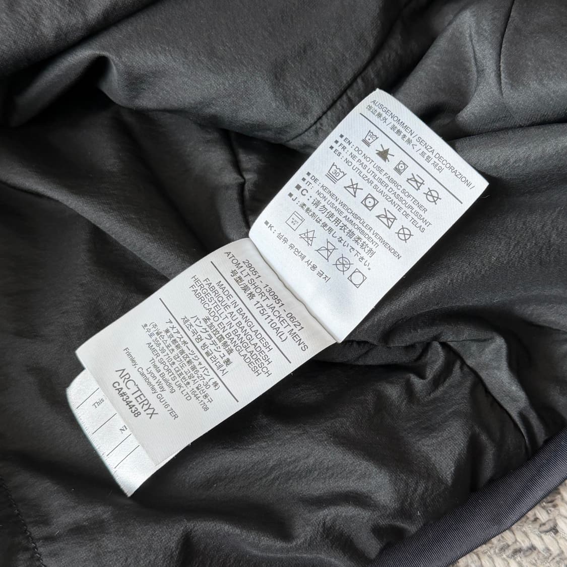 아크테릭스 아톰LT 봄버 숏 자켓 상품이미지5