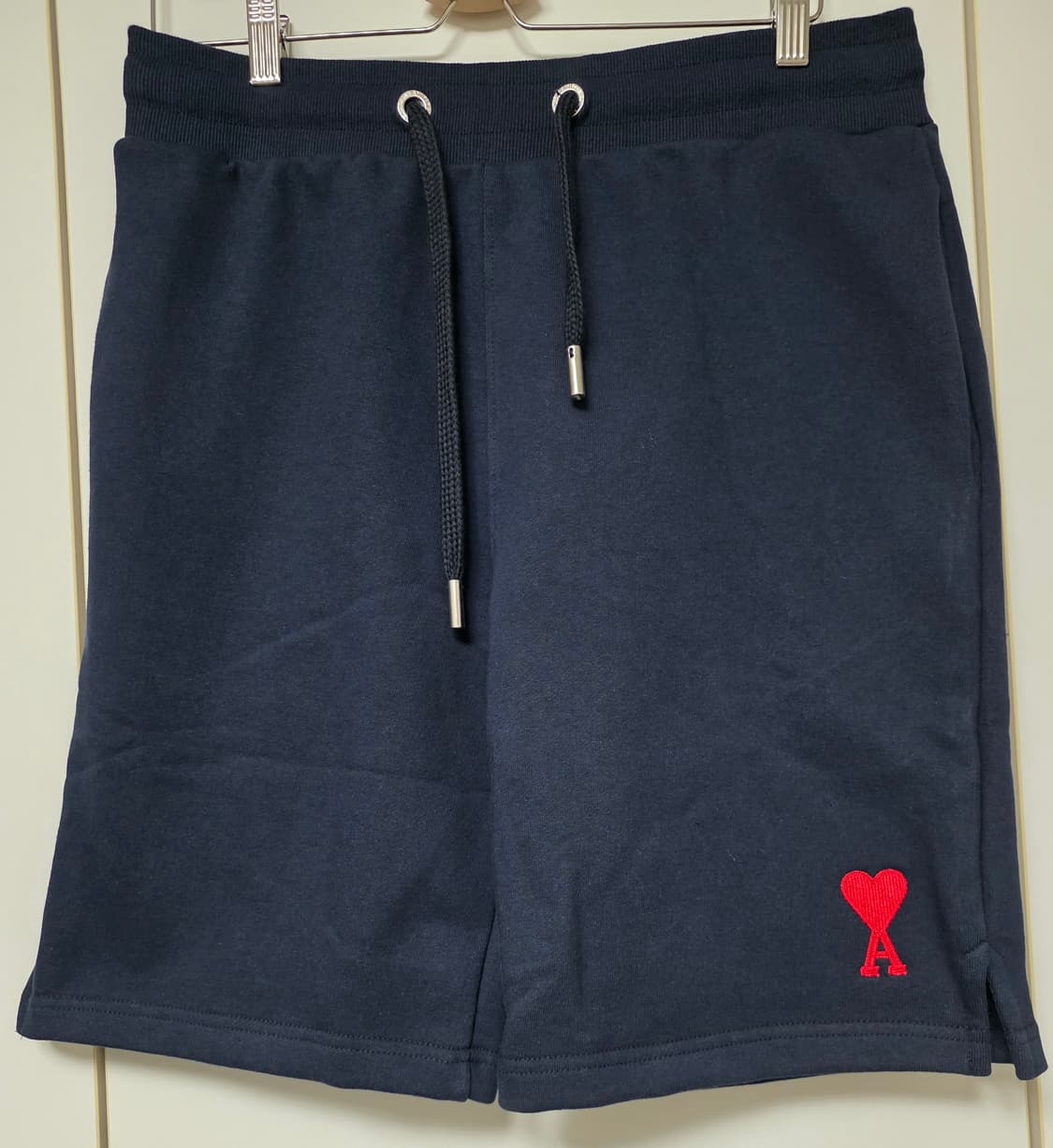 아미 스몰 하트 로고 네이비 반바지 M 상품이미지1