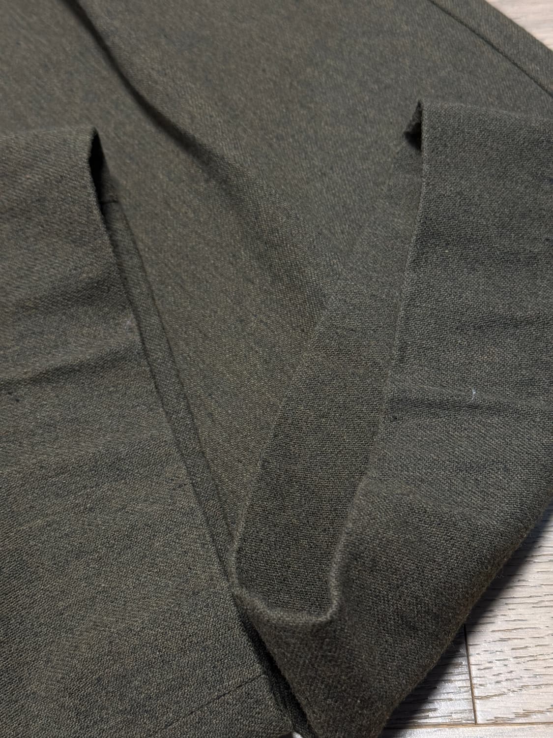 렉토 벨트 디테일 하이웨이스트 팬츠 카키 M 상품이미지3