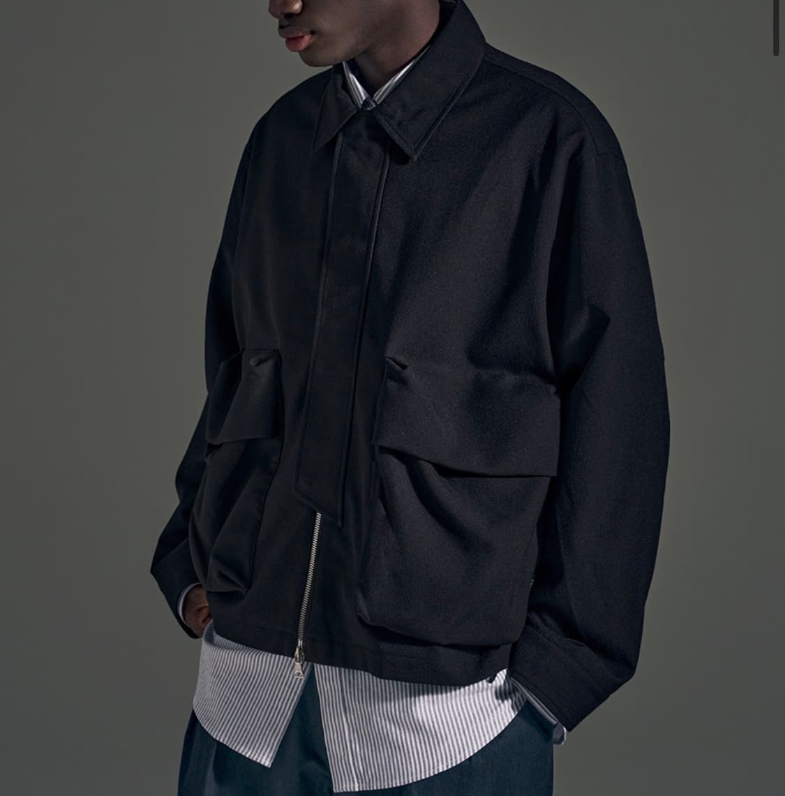 새상품(M)유니폼브릿지 ae 포켓 싱글 블루종 블랙 상품이미지5