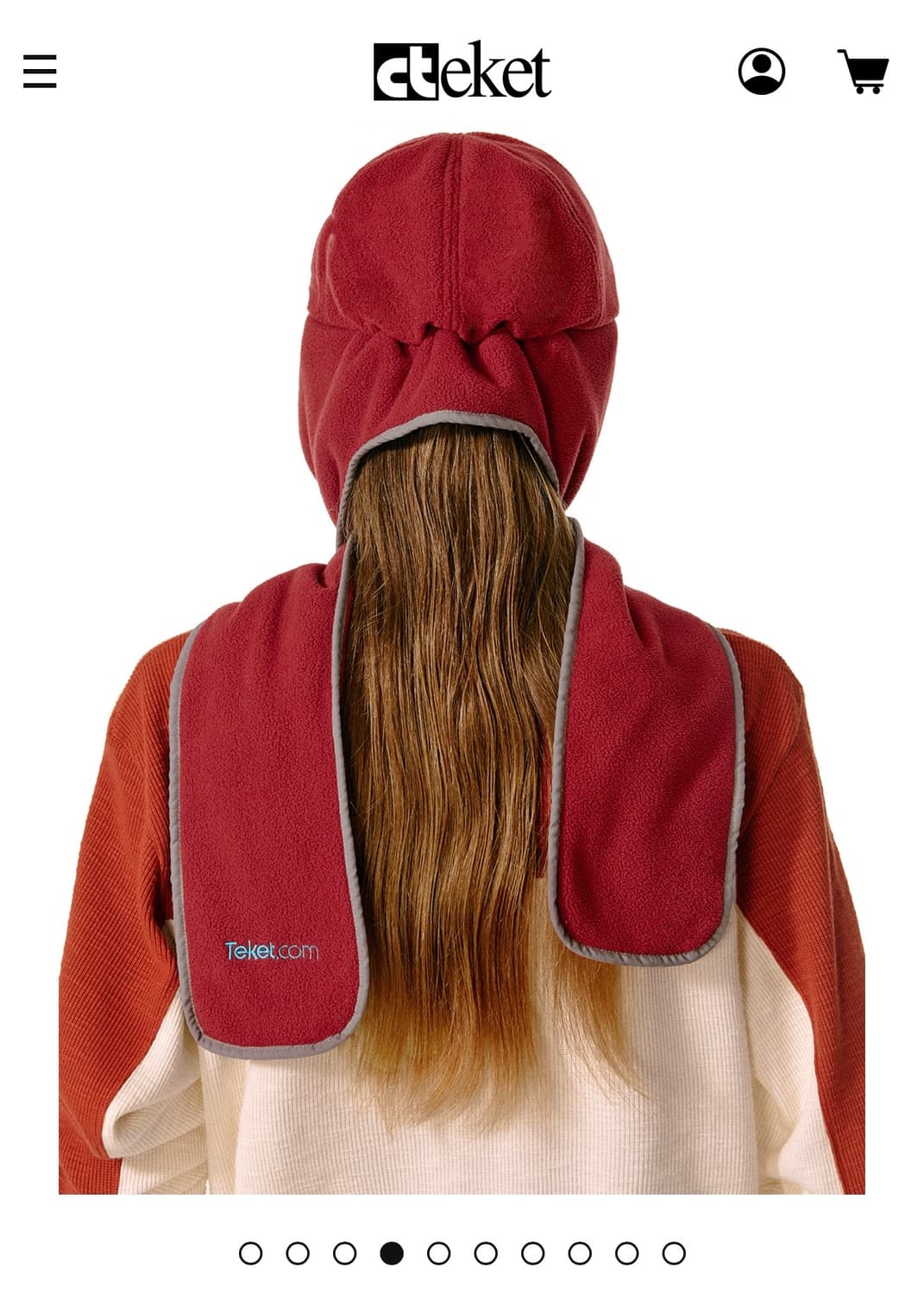 테켓 CT Fleece Muff Cap Red 상품이미지3