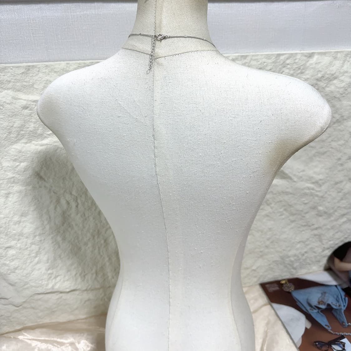 빈티지 중세 마테 실버톤 해머링 링 쿠바체인 목걸이 상품이미지3