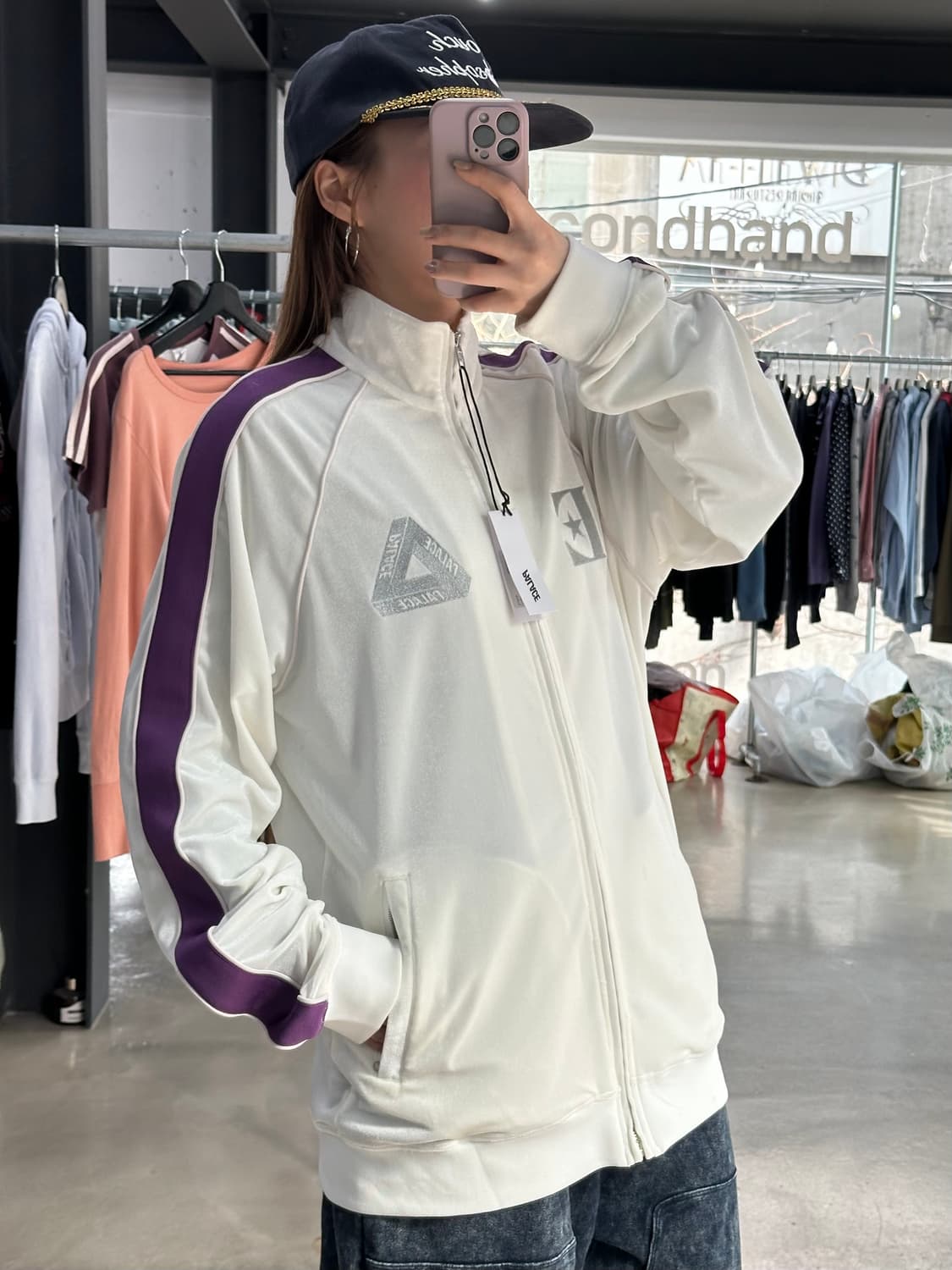 팔라스 x 엘튼 존 22SS 벨루어 져지 트랙자켓 데드스탁 상품이미지5