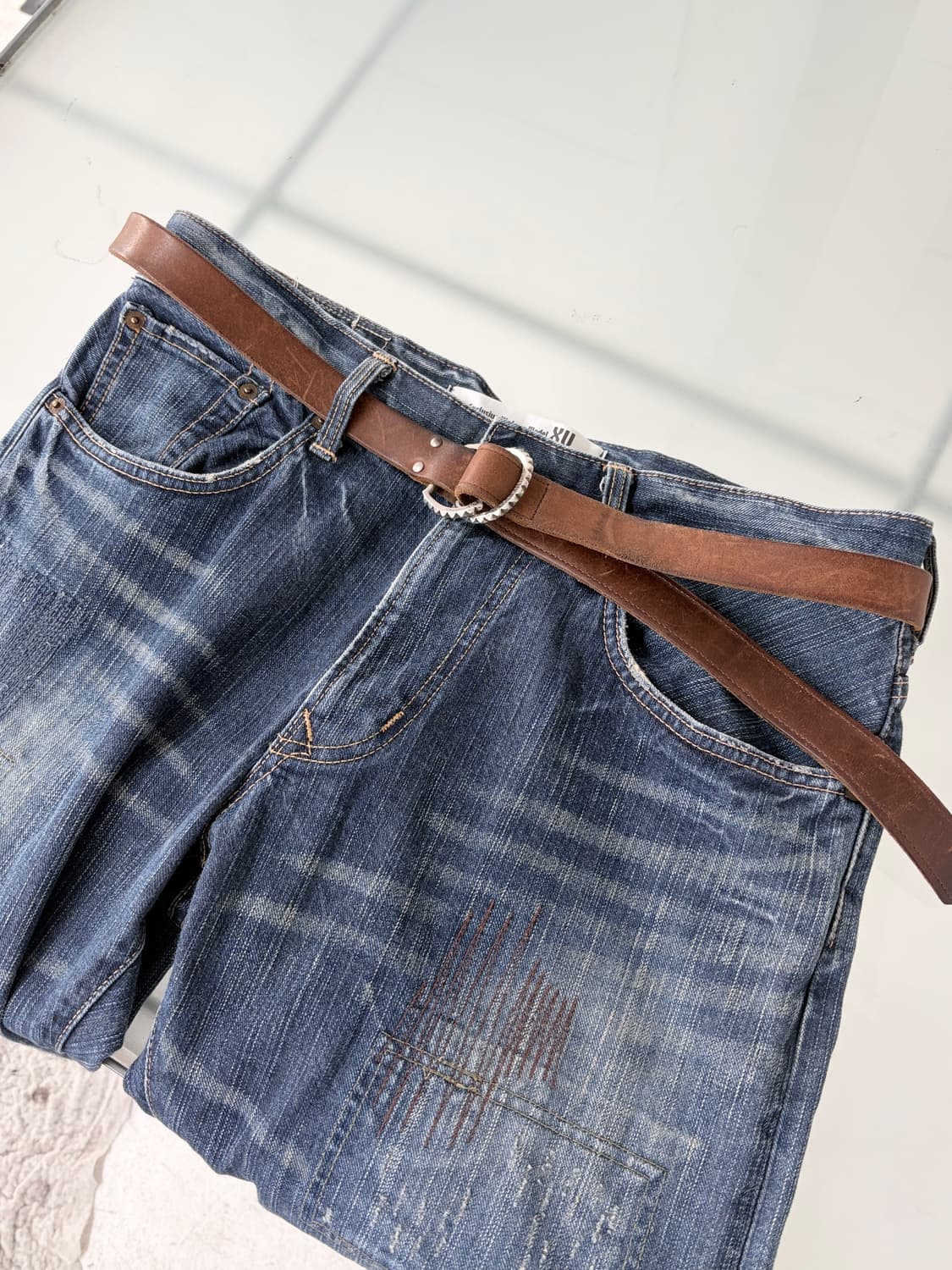 논네이티브 스파이크 써클 레더 벨트 상품이미지3