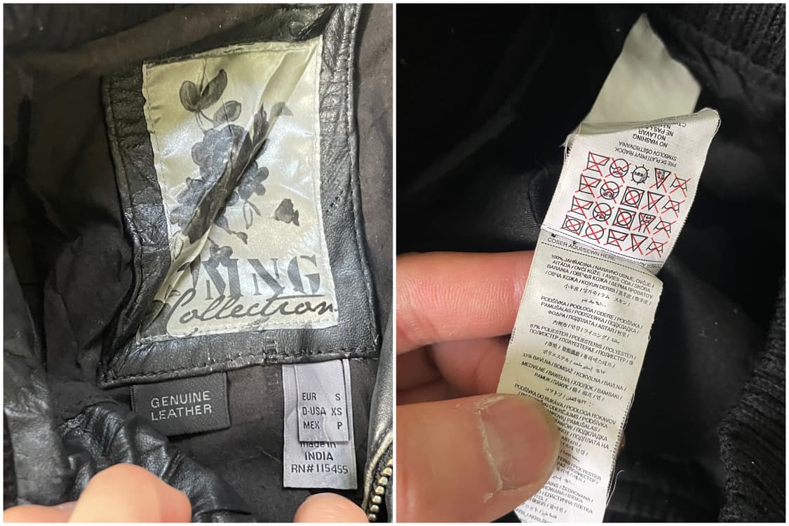 빈티지 양가죽 레더 자켓 J03614 상품이미지10