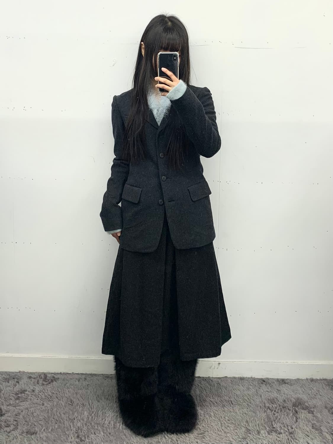 츠모리 치사토 (by.issey miyake) 울혼방 자켓 상품이미지1