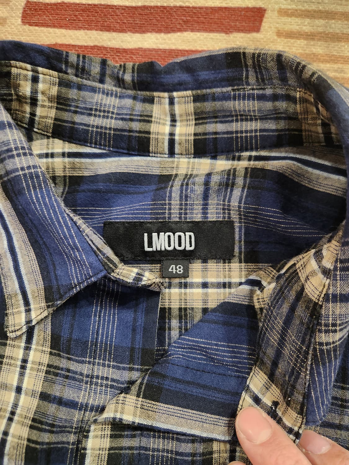 엘무드 비스코스 체크 셔츠 (48) 상품이미지4