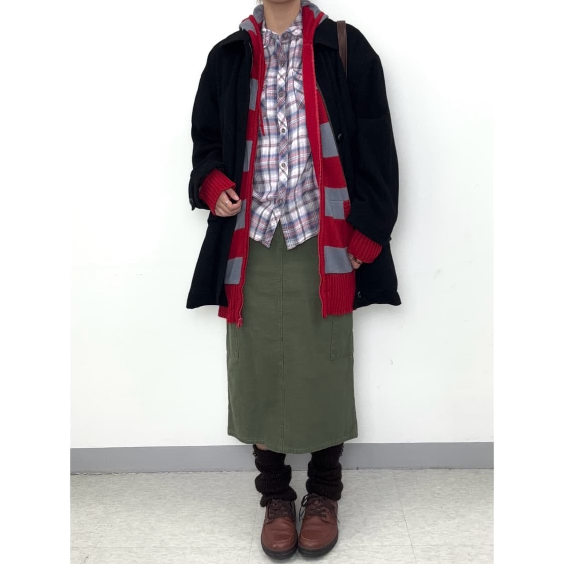 빈티지 카키 카고 스커트 y2k 상품이미지2