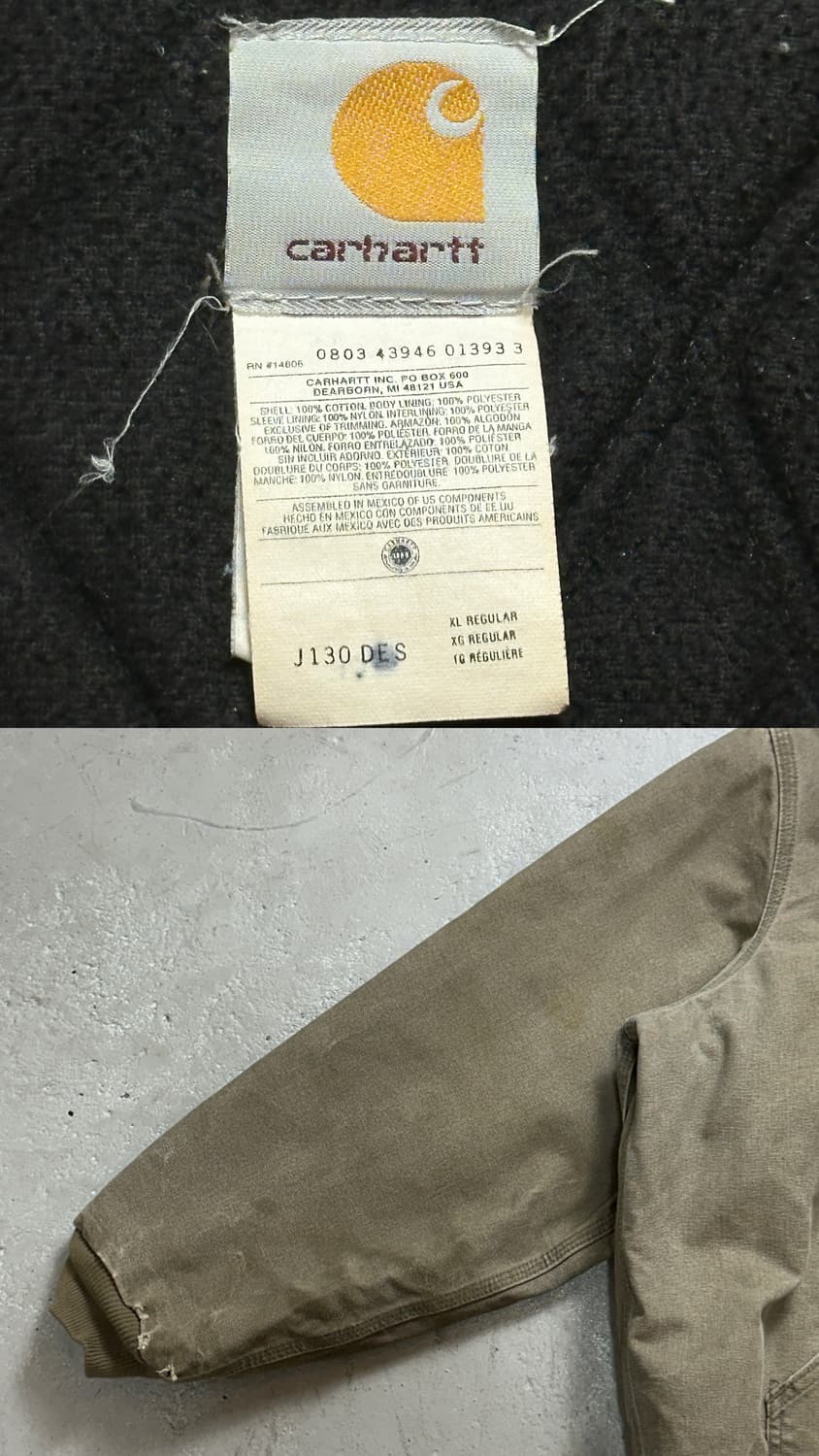 00's OG 칼하트 J130 액티브 자켓 칼하트 DES 상품이미지9