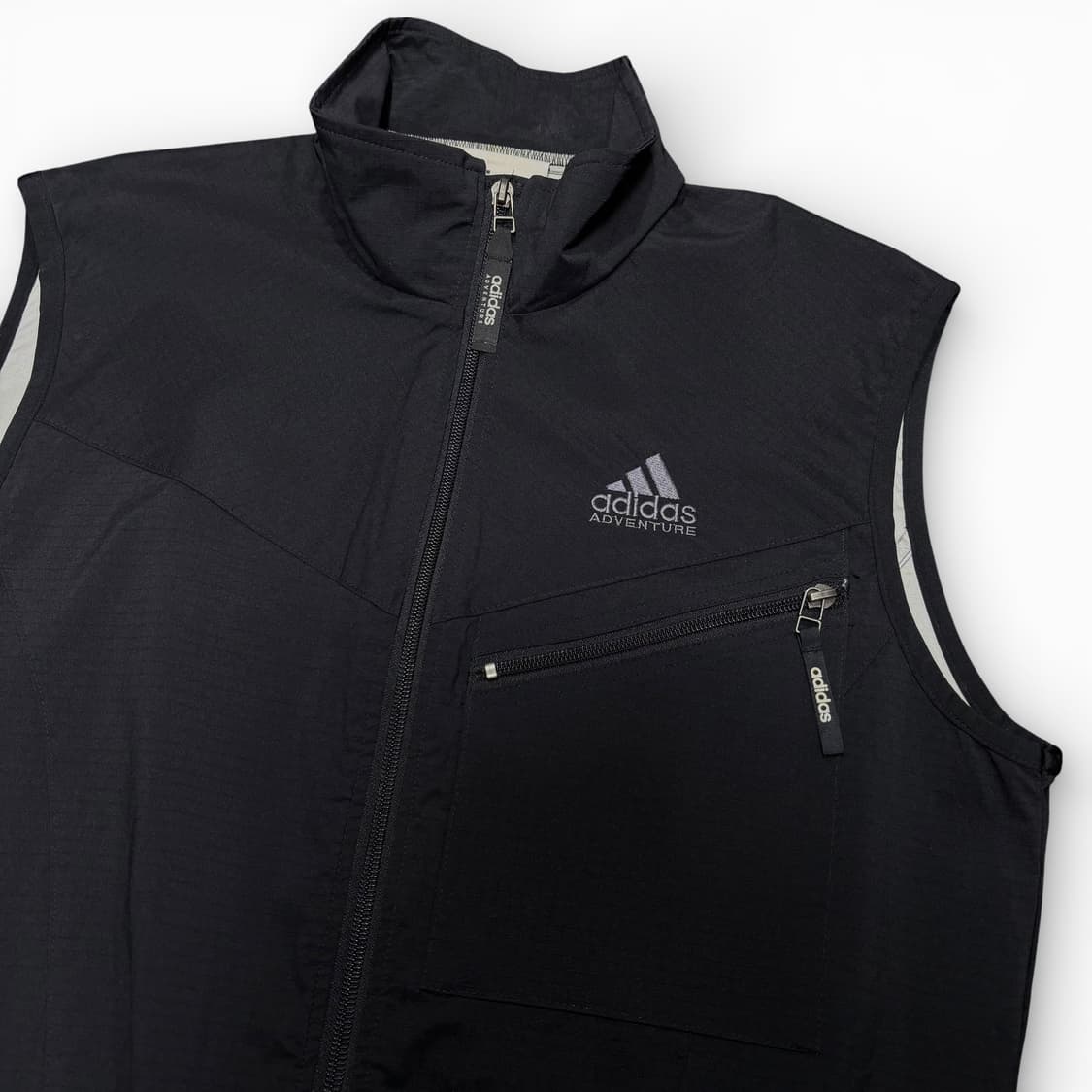 L 아디다스 어드벤쳐 재팬 블랙 립스탑 바람막이 조끼 베스트 상품이미지2