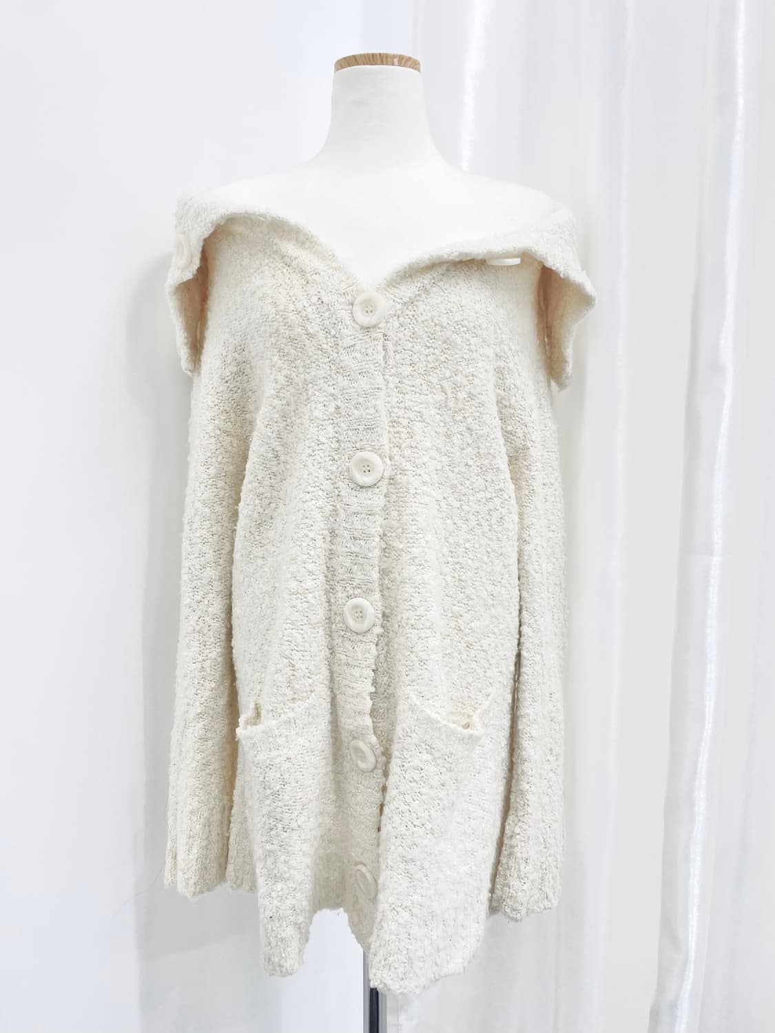 리즈리사 깔 달천 글리터 코튼 롱 가디건 상품이미지1