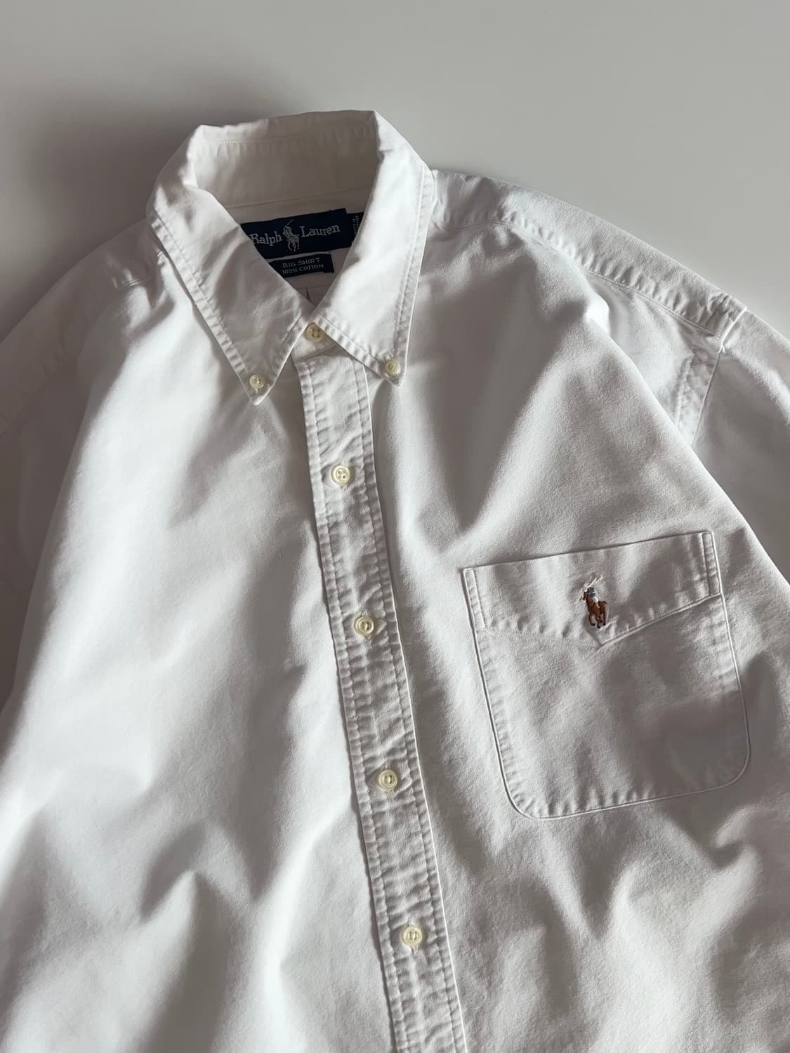 폴로 랄프로렌 화이트 빅셔츠 M 상품이미지3