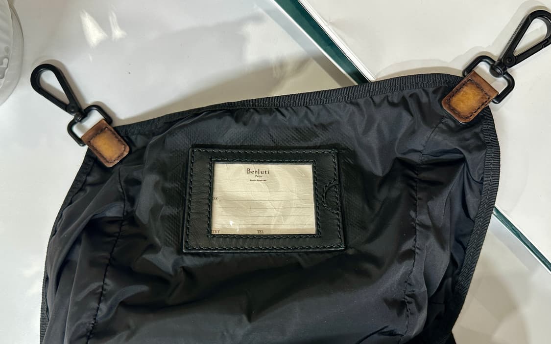 벨루티 송아지 가죽 로고 트래블 데일리 백팩 상품이미지6