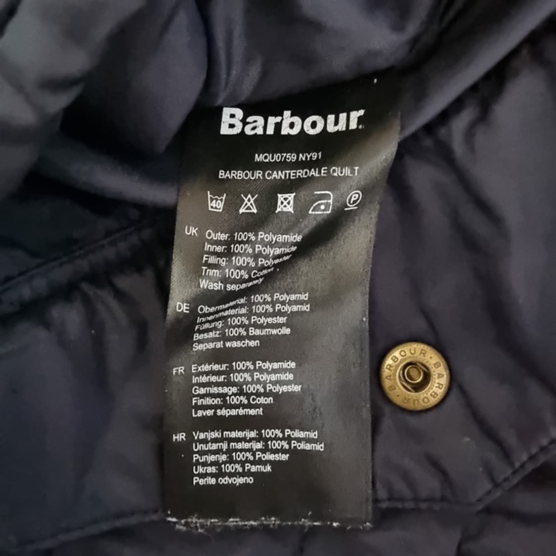 바버 퀼팅 자켓 95 상품이미지5