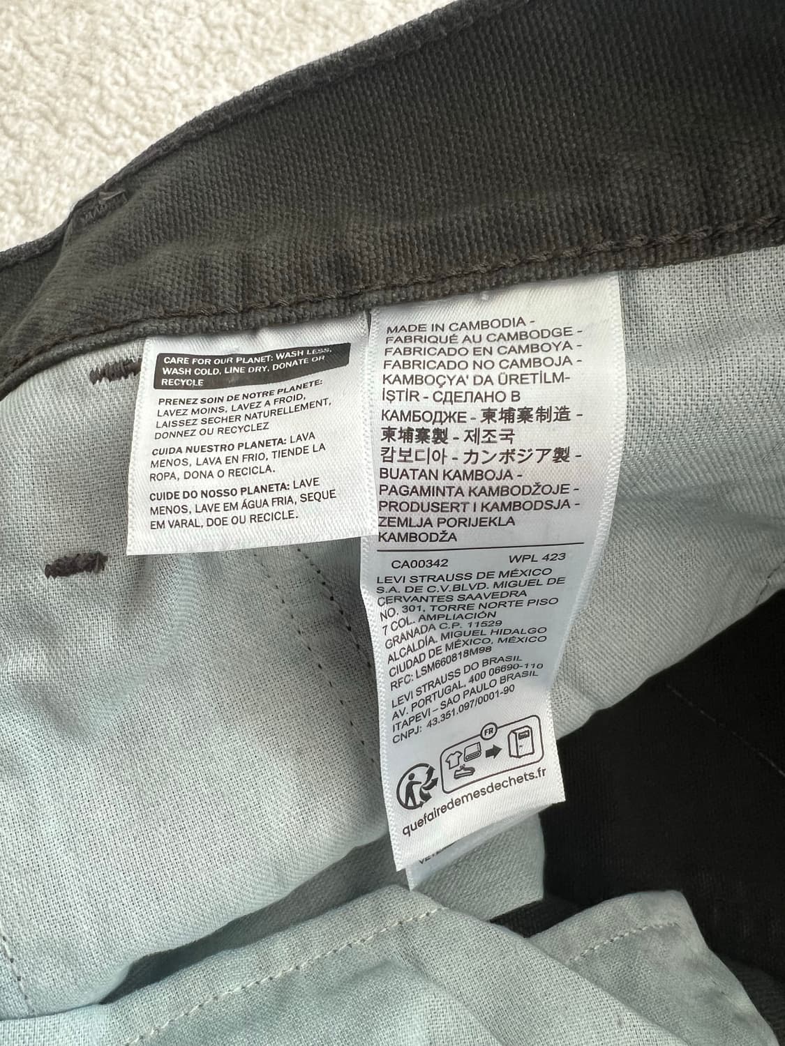 리바이스 568 루즈 스트레이트 더블니 카펜터 팬츠 상품이미지7