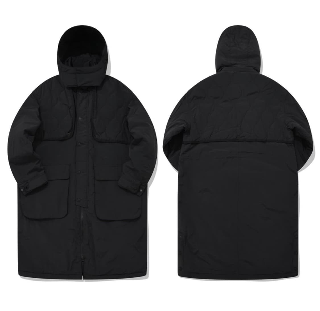 맥우드건 5308 롱기장 블랙 사파리 야상 패딩점퍼 자켓 오버핏 상품이미지7