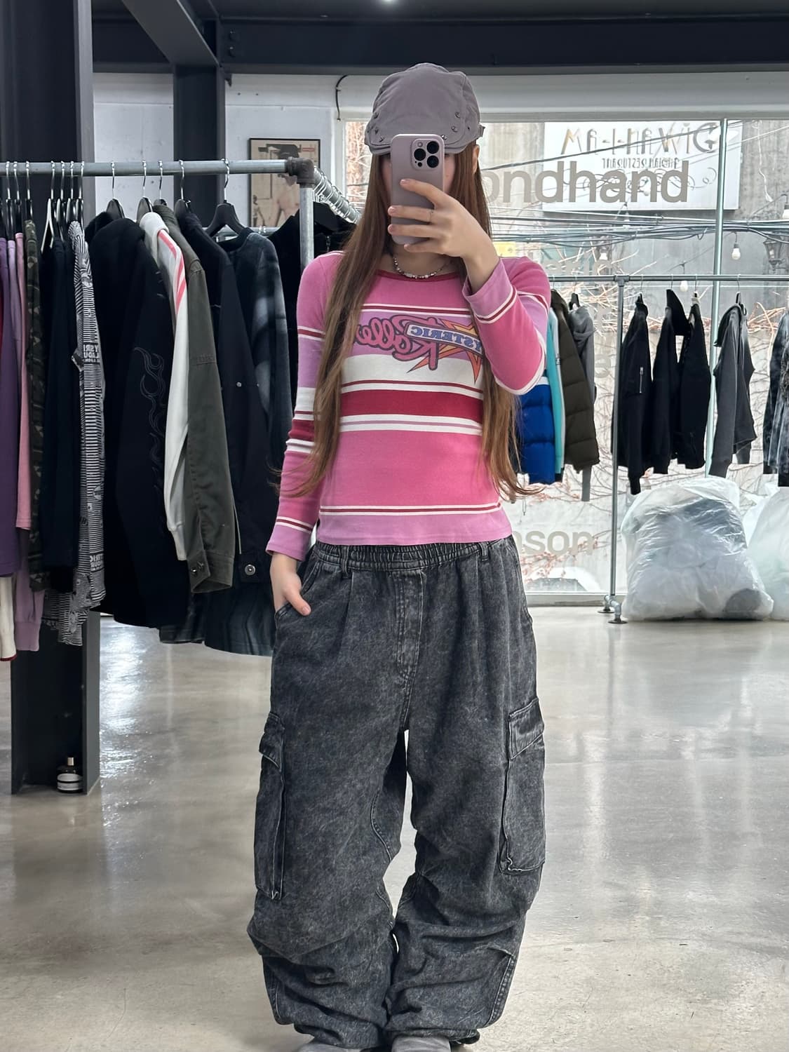 히스테릭글래머 스타 스트라이프 롱슬리브 상품이미지2