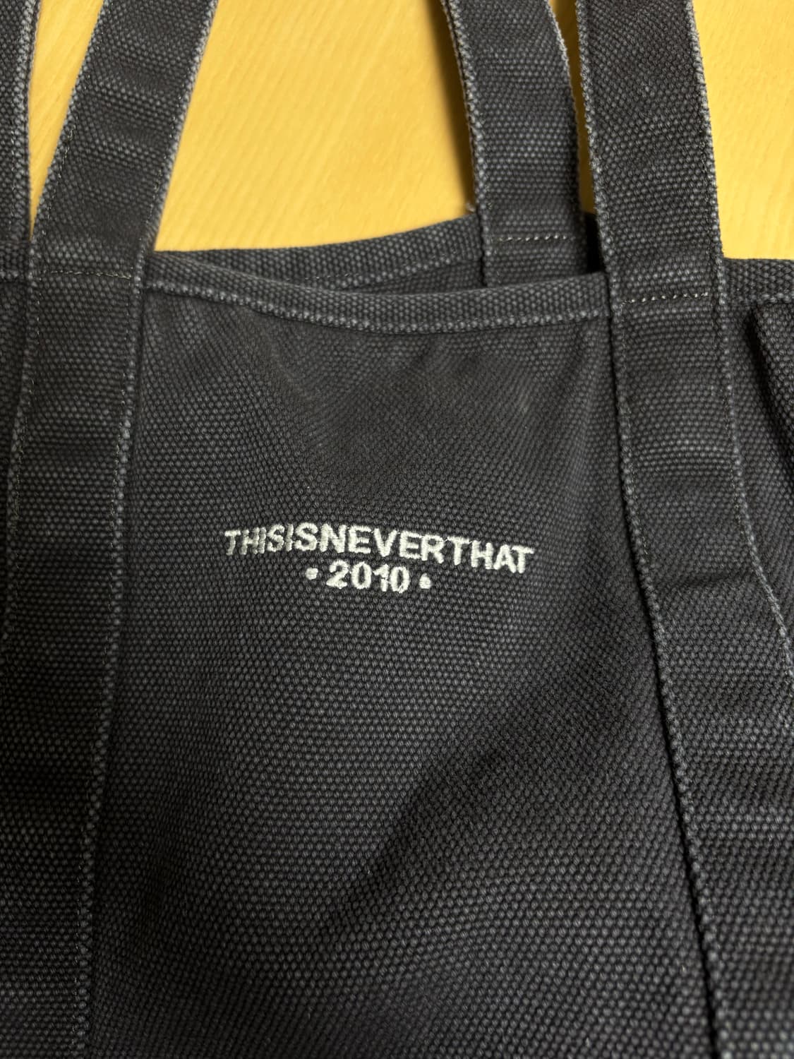 Washed Canvas Tote Bag Charcoal 상품이미지4