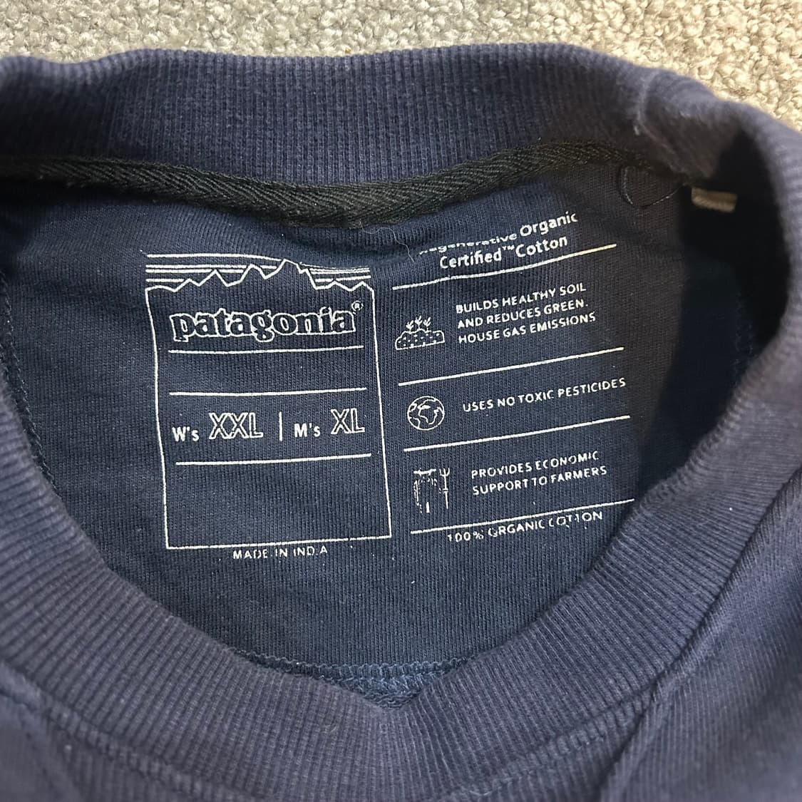 파타고니아 네이비 맨투맨 상품이미지3