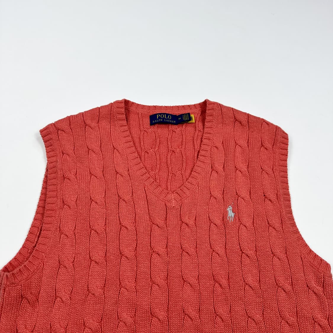 폴로 랄프로렌 신형 클래식 케이블 니트 조끼 M 상품이미지2