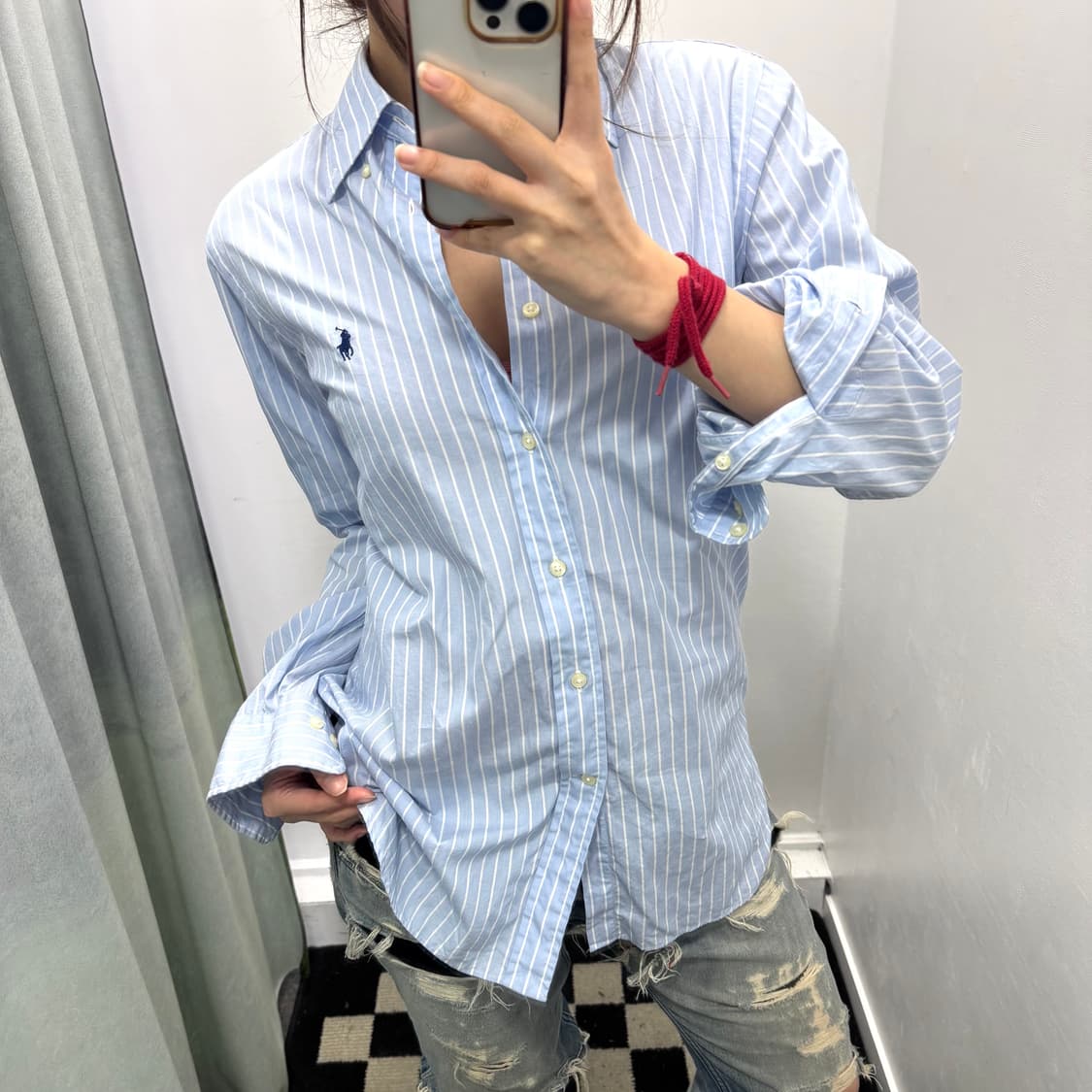 랄프로렌 블루 스트라이프 셔츠 상품이미지2