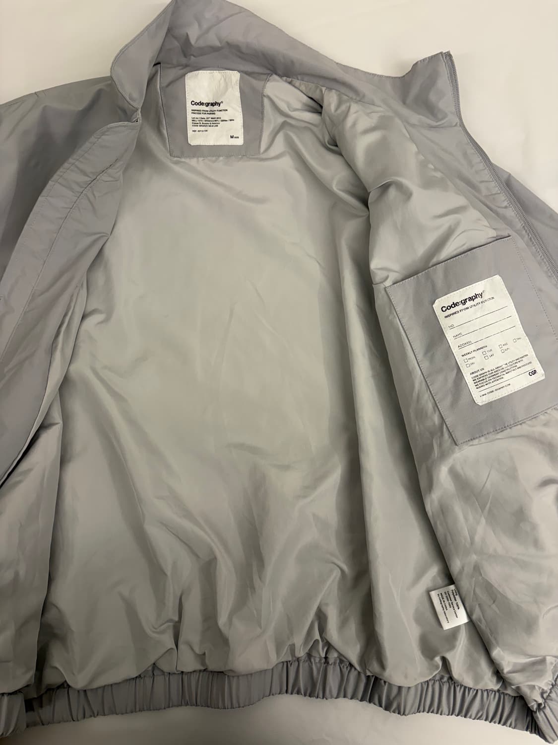 M] 코드그라피 오버핏 바람막이 자켓 상품이미지5