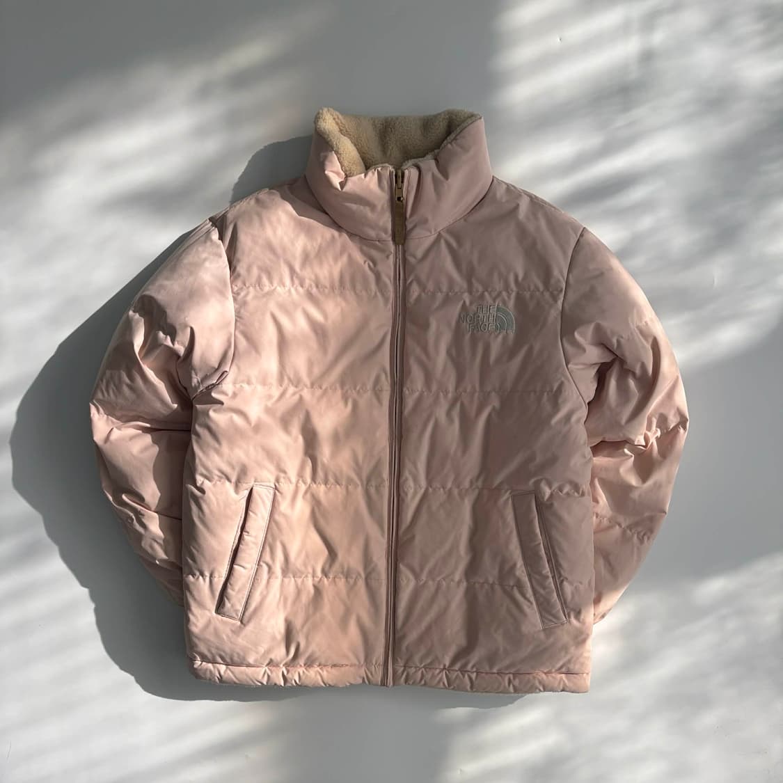 노스페이스 신형 베이비핑크 딸기우유 RDS 다운 자켓 리버서블 에코 푸퍼 상품이미지3
