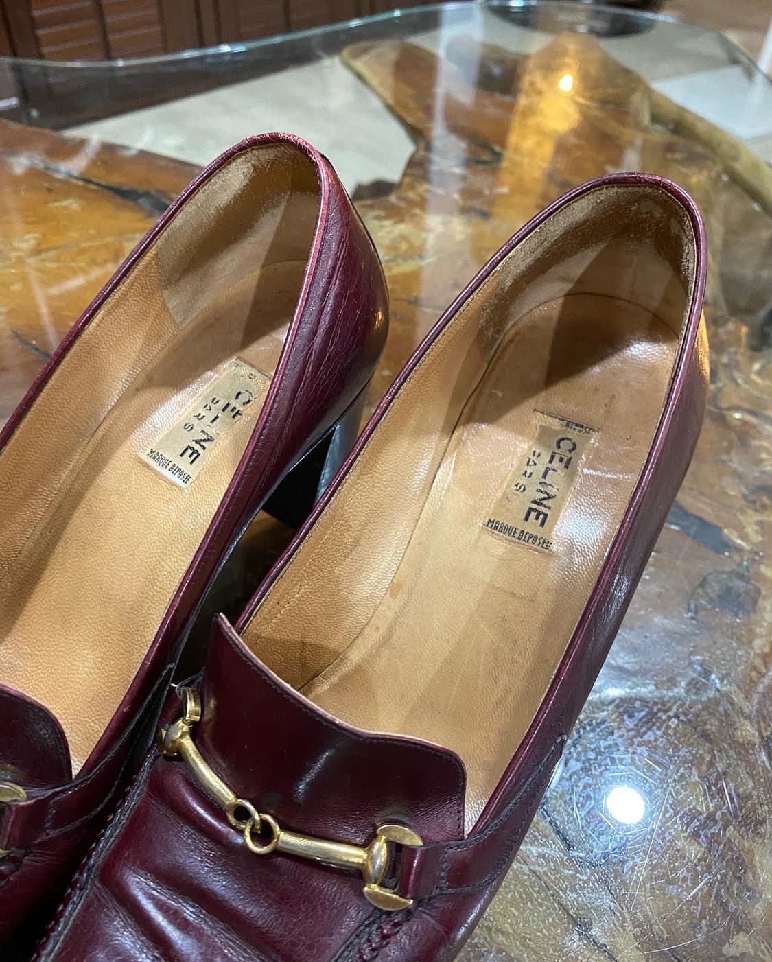OLD CELINE burgundy Horsebit  상품이미지4