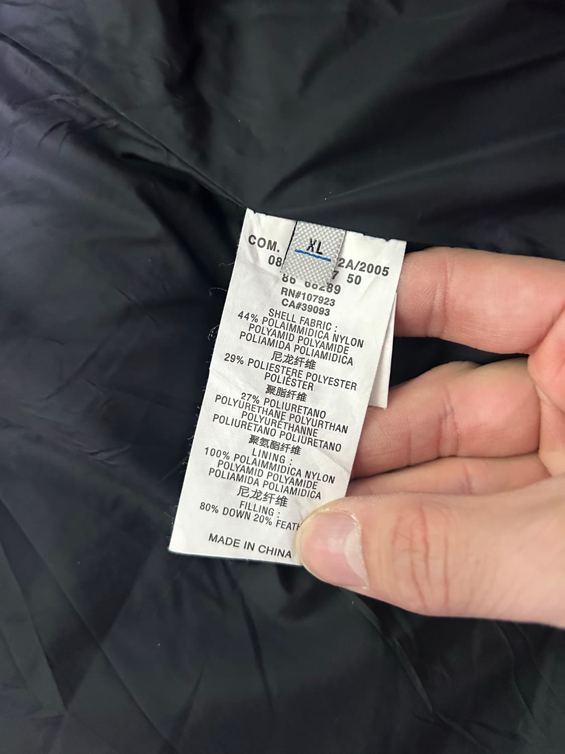 이탈리아브랜드 체루티 다운패딩 사이즈 105 상품이미지5